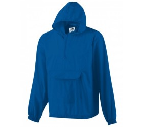 Hooded Nylon Half Zip Pullover Pouch Jacket 31300 Augusta Sportswear