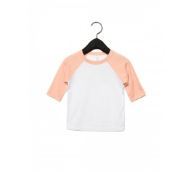 Toddler 3/4-Sleeve Baseball T-Shirt 3200T Bella + Canvas