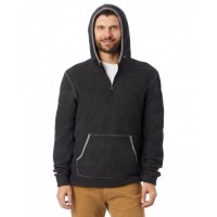 43251RT Alternative Adult Quarter Zip Fleece Hooded Sweatshirt