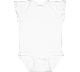 Infant Flutter Sleeve Bodysuit 4439 Rabbit Skins