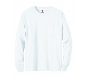5596 Hanes Men's Authentic-T Long-Sleeve Pocket T-Shirt