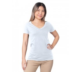 Ladies' Fine Jersey V-Neck T-Shirt 5875 Bayside