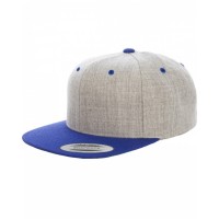 Adult 6-Panel Structured Flat Visor Classic Two-Tone Snapback 6089MT Yupoong