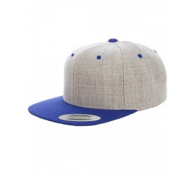 Adult 6-Panel Structured Flat Visor Classic Two-Tone Snapback 6089MT Yupoong