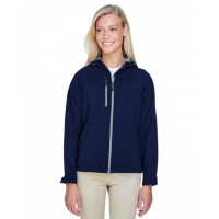 78166 North End Ladies' Prospect Two-Layer Fleece Bonded Soft Shell Hooded Jacket