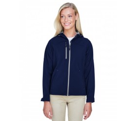 78166 North End Ladies' Prospect Two-Layer Fleece Bonded Soft Shell Hooded Jacket