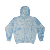8790 Tie-Dye Adult Unisex Crystal Wash Pullover Hooded Sweatshirt