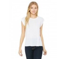 Ladies' Flowy Muscle T-Shirt with Rolled Cuff 8804 Bella + Canvas