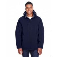 88159 North End Men's Glacier Insulated Three-Layer Fleece Bonded Soft Shell Jacket with Detachable Hood