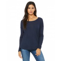 8852 Bella + Canvas Ladies' Flowy Long-Sleeve T-Shirt with 2x1 Sleeves