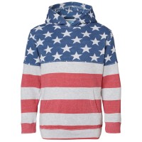 8880JA J America Youth Triblend Pullover Hooded Sweatshirt