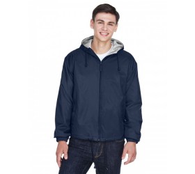 8915 UltraClub Adult Fleece-Lined Hooded Jacket