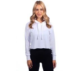 Ladies' Cropped Pullover Hooded Sweatshirt 9384 Next Level Apparel