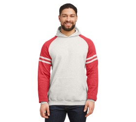 Unisex NuBlend Varsity Color-Block Hooded Sweatshirt 97CR Jerzees