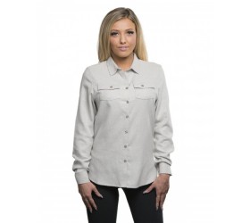 B5200 Burnside Ladies' Solid Flannel Shirt