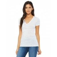 B6035 Bella + Canvas Ladies' Jersey Short-Sleeve Deep V-Neck T-Shirt