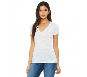 Ladies' Jersey Short-Sleeve Deep V-Neck T-Shirt B6035 Bella + Canvas