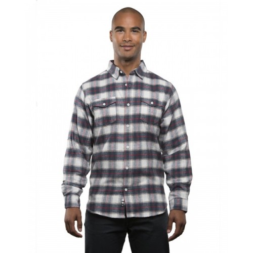 B8210 Men's Plaid Flannel Shirt - Burnside Mens Woven Shirts