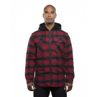 Men's Hooded Flannel Jacket B8620 Burnside