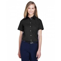 Ladies' Crown Collection Solid Broadcloth Short-Sleeve Woven Shirt D620SW Devon & Jones