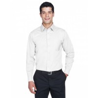 Men's Crown Collection Tall Solid Stretch Twill Woven Shirt DG530T Devon & Jones