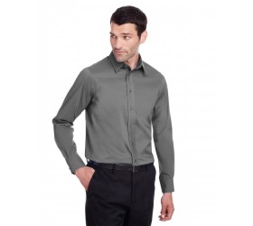 Men's Crown Collection Stretch Broadcloth Slim Fit Woven Shirt DG560 Devon & Jones
