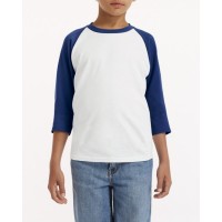 Youth Heavy Cotton 3/4-Raglan Sleeve T-Shirt G570B Gildan