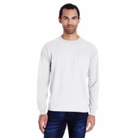 Unisex Garment-Dyed Long-Sleeve T-Shirt with Pocket GDH250 ComfortWash by Hanes