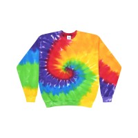 H8100 Tie-Dye Adult Crew Neck Sweatshirt
