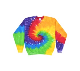 H8100 Tie-Dye Adult Crew Neck Sweatshirt