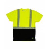Unisex Hi-Vis Class 2 Color Blocked Pocket T-Shirt HVK017 Berne