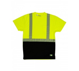 Unisex Hi-Vis Class 2 Color Blocked Pocket T-Shirt HVK017 Berne