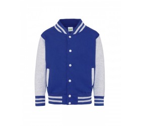 JHY043 Just Hoods By AWDis Youth 80/20 Heavyweight Letterman Jacket