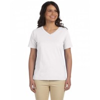 Ladies' Premium Jersey V-Neck T-Shirt L-3587 LAT