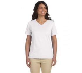 Ladies' Premium Jersey V-Neck T-Shirt L-3587 LAT