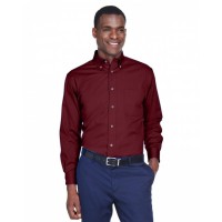 Men's Easy Blend Long-Sleeve Twill Shirt with Stain-Release M500 Harriton
