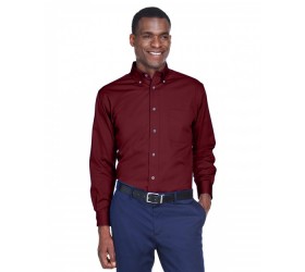Men's Easy Blend Long-Sleeve Twill Shirt with Stain-Release M500 Harriton