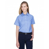 M600SW Harriton Ladies' Short-Sleeve Oxford with Stain-Release