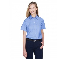 Ladies' Short-Sleeve Oxford with Stain-Release M600SW Harriton