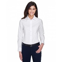 Ladies' Long-Sleeve Oxford with Stain-Release M600W Harriton