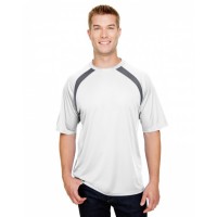Men's Spartan Short Sleeve Color Block Crew Neck T-Shirt N3001 A4