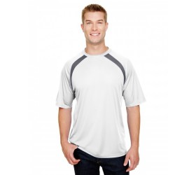 Men's Spartan Short Sleeve Color Block Crew Neck T-Shirt N3001 A4