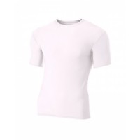 Adult Polyester Spandex Short Sleeve Compression T-Shirt N3130 A4