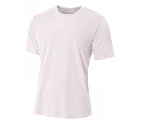 N3264 A4 Men's Shorts Sleeve Spun Poly T-Shirt