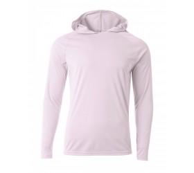 N3409 A4 Men's Cooling Performance Long-Sleeve Hooded T-shirt