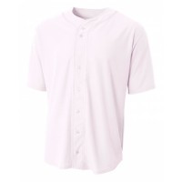 Shorts Sleeve Full Button Baseball Top N4184 A4