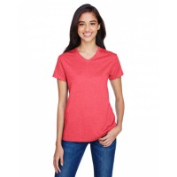 Ladies' Topflight Heather V-Neck T-Shirt NW3381 A4