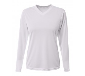 Ladies' Long-Sleeve Sprint V-Neck T-Shirt NW3425 A4