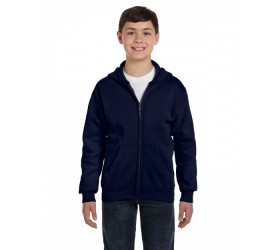 Youth EcoSmart Full-Zip Hooded Sweatshirt P480 Hanes