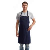 RP121 Artisan Collection by Reprime Unisex Barley Contrast Stitch Recycled Bib Apron